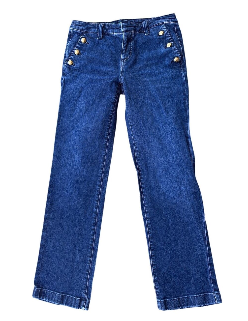 Lauren Ralph Lauren Sailor Jeans Nautical Gold Button 4P